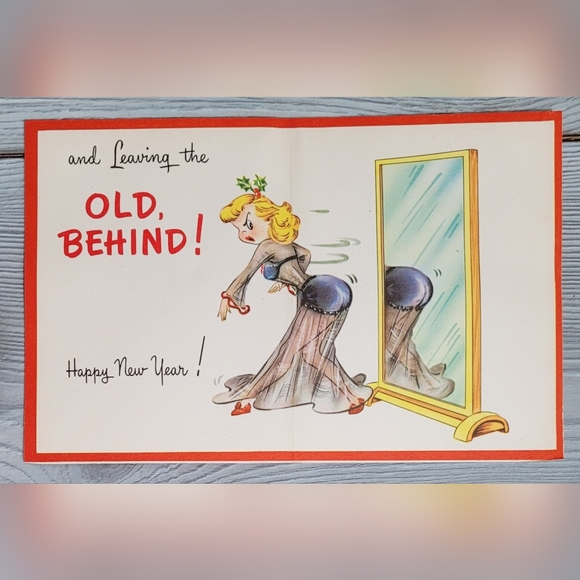 ๐
๐ผ RARE 1940s Vintage Funny Naughty Christmas Card - Bundle to Save $ ๐
๐ผ - Picture 2 of 7